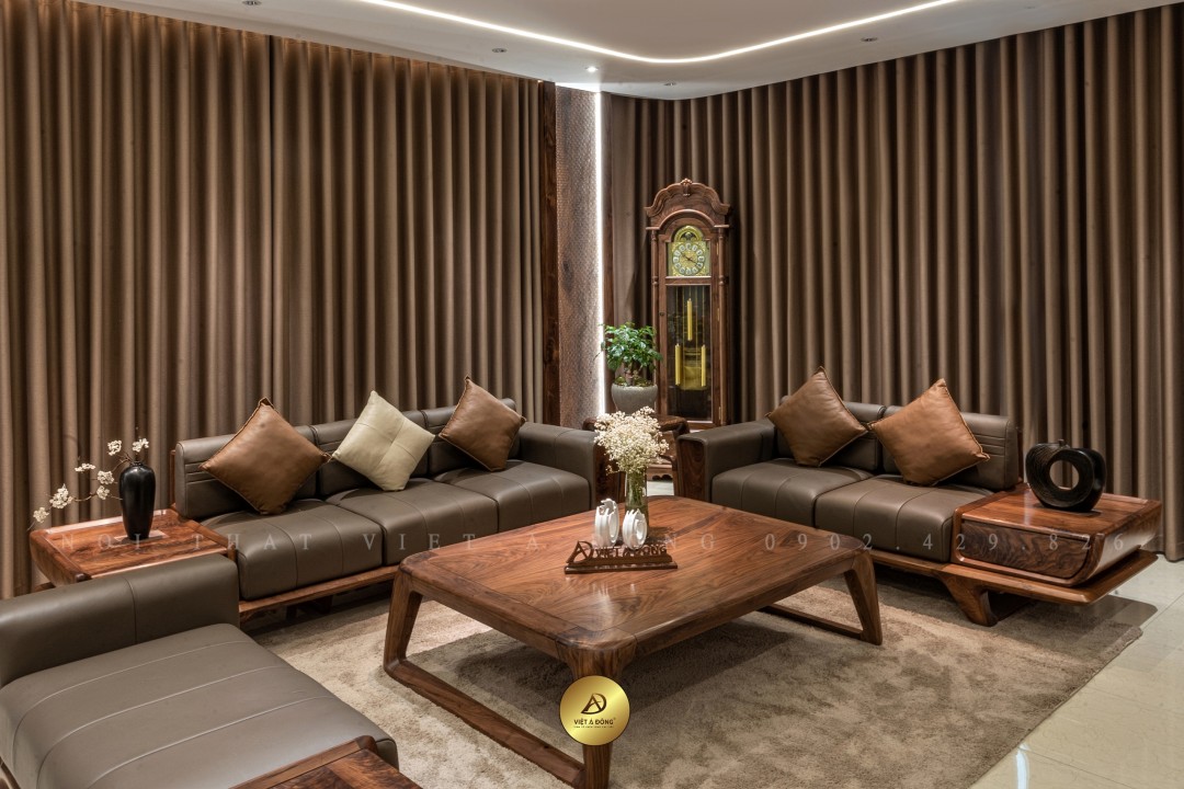 Sofa gỗ óc chó VLOTUS SF-38